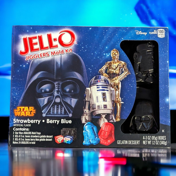 Disney Star Wars Jell-O Jigglers Mold Kit Yoda Darth Vader Chewbacca R2D2 C3PO - Picture 1 of 7